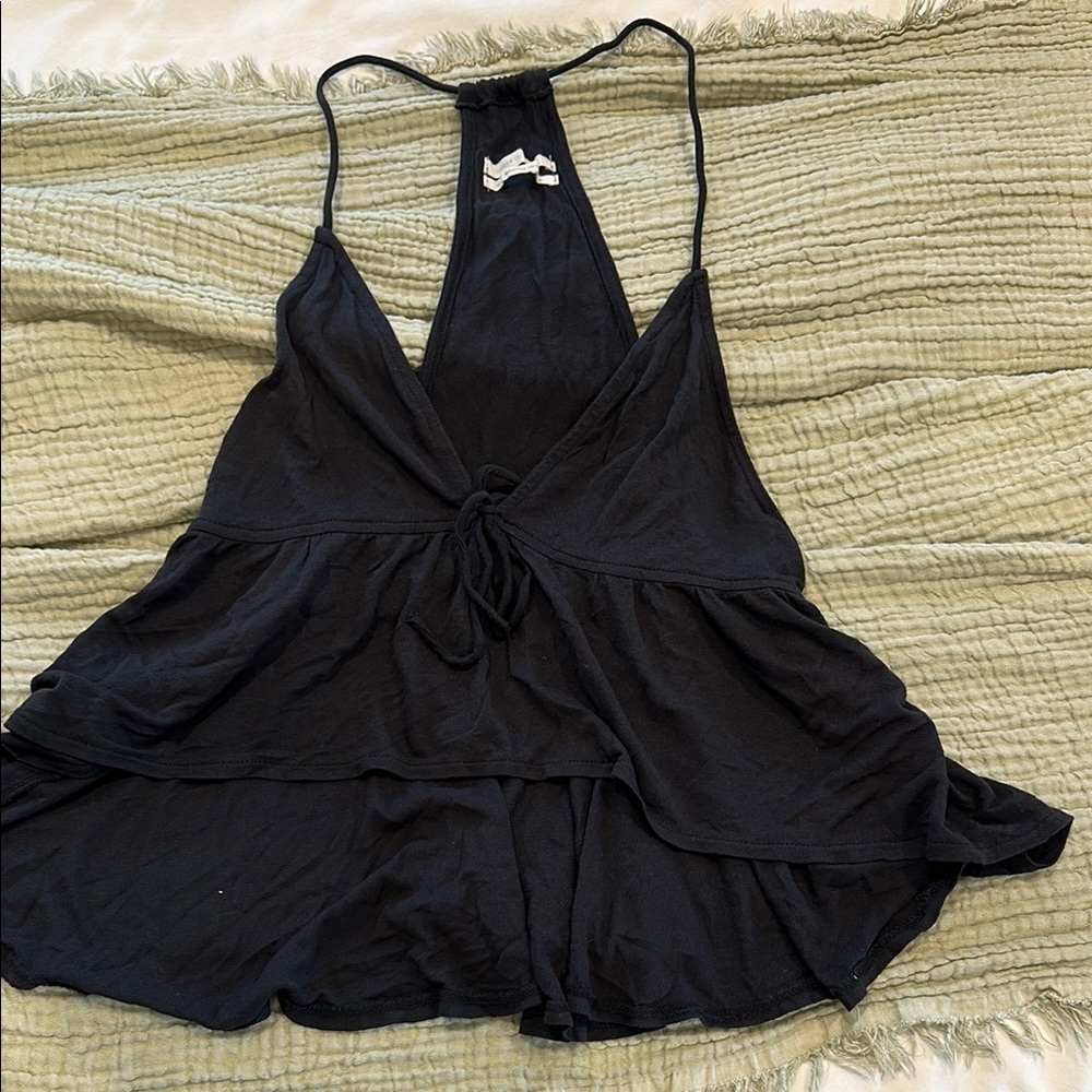 Black Halter Top